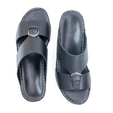 AN- 4801 - Full Black Luxury Arabic Sandal for Men