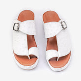 AN- 4810 - White / Tan Luxury Arabic Sandal for Men