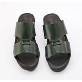 AN- 4806- Green / Black Luxury Arabic Sandal for Men