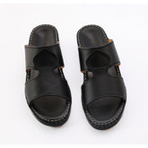 AN- 4802 - Full Black Luxury Arabic Sandal for Men
