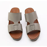 AN- 4804 - Gray / Tan Luxury Arabic Sandal for Men