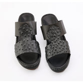 AN- 4808 - Full Black Luxury Arabic Sandal for Men
