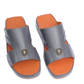 AN- 4849 - Gray / Tan Luxury Arabic Sandal for Men