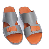 AN- 4853 - Gray / Tan Luxury Arabic Sandal for Men
