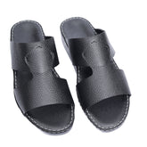 AN- 4850 - Full Black Luxury Arabic Sandal for Men