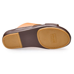 AN -7006 Brown / Tan – Dual Shade Soft  Luxury Arabic Sandal for Men
