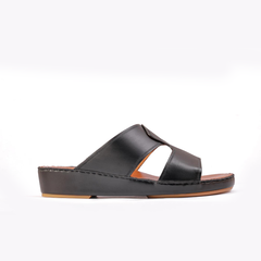 AN- 4802 - Black / Tan Luxury Arabic Sandal for Men
