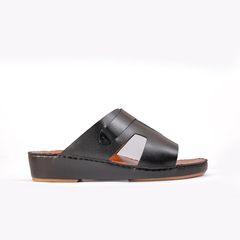 AN- 4807 - Black / Tan Luxury Arabic Sandal for Men