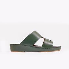 AN- 4806- Green / Black Luxury Arabic Sandal for Men