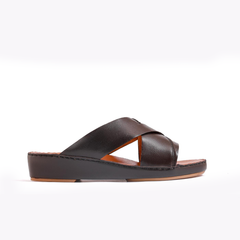 AN- 4805 - Black / Tan Luxury Arabic Sandal for Men