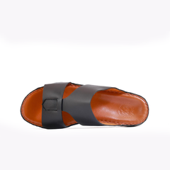AN- 4804 - Black / Tan Luxury Arabic Sandal for Men