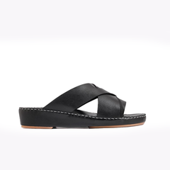 AN- 4805 - Black Luxury Arabic Sandal for Men