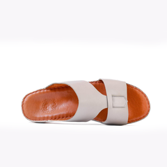 AN- 4804 - Gray / Tan Luxury Arabic Sandal for Men