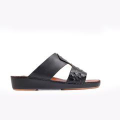 AN- 4808 - Black / Tan Luxury Arabic Sandal for Men