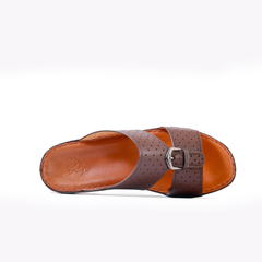 AN- 4809 - Brown Luxury Arabic Sandal for Men