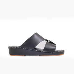 AN- 4801 - Full Black Luxury Arabic Sandal for Men