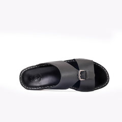 AN- 4801 - Black / Tan Luxury Arabic Sandal for Men