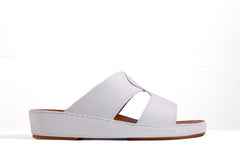 AN- 4802 - White / Tan Luxury Arabic Sandal for Men