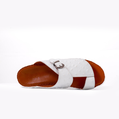 AN- 4810 - White / Tan Luxury Arabic Sandal for Men