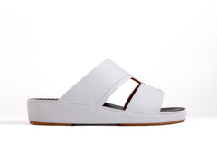 AN- 4803 - White / Black Luxury Arabic Sandal for Men