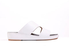 AN- 4806 - White / Black Luxury Arabic Sandal for Men
