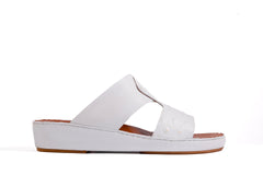 AN- 4808 - White  / Tan Luxury Arabic Sandal for Men