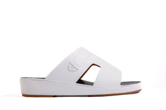 AN- 4807 - White / Black Luxury Arabic Sandal for Men