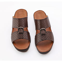 AN- 4809 - Brown Luxury Arabic Sandal for Men