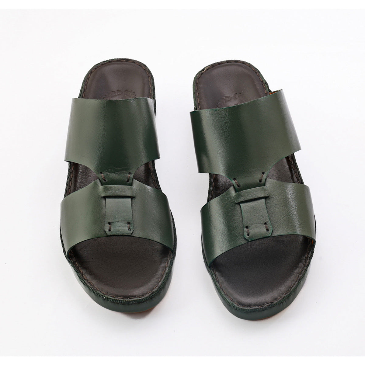 AN- 4806- Green / Black Luxury Arabic Sandal for Men