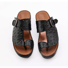 AN- 4810 - Black /Tan Luxury Arabic Sandal for Men