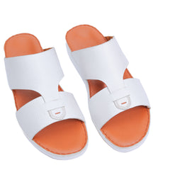 AN- 4851 - White / Tan Luxury Arabic Sandal for Men